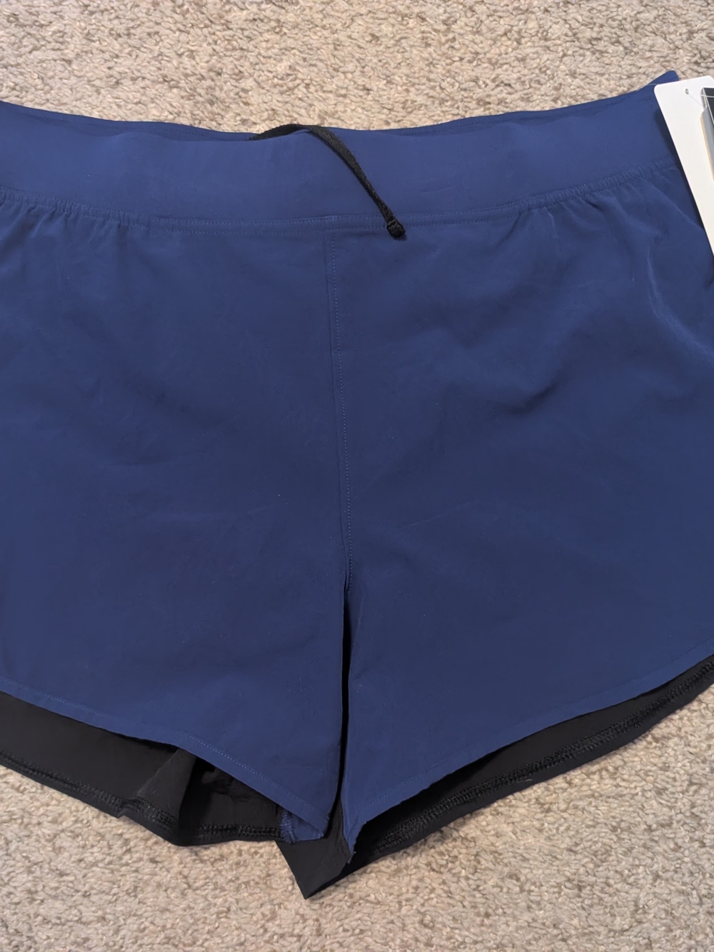 Under Armour Navy Athletic Shorts with Black Liner